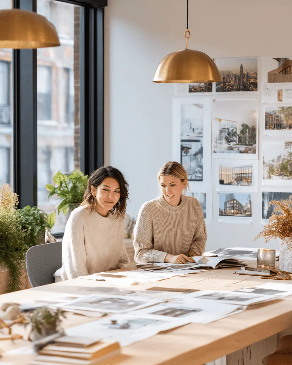 Advisors reviewing workspace options