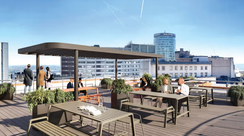 Arca - Serviced Offices Birmingham - Roof Terrace